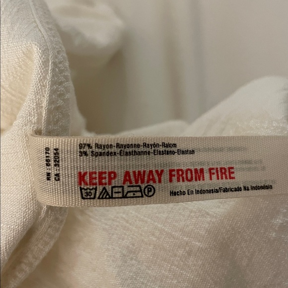 Free People white Ruffled Bodysuit - Picture 9 of 9